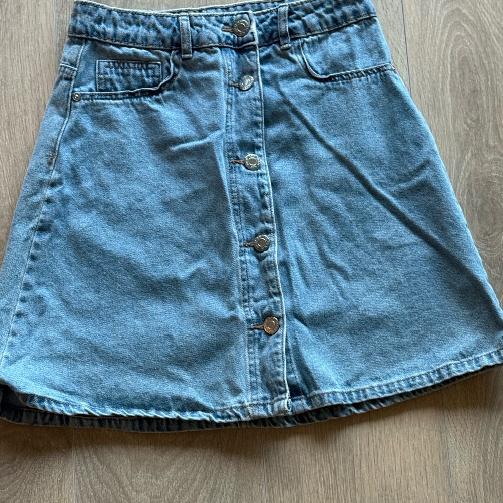 Noisy may Blue A-Line Denim Skirt